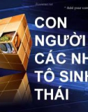 TIỂU LUẬN SINH THÁI HỌC: CON NGƯỜI VÀ CÁC NHÂN TÔ SINH THÁI