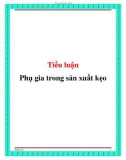 Tiểu luận: Phụ gia trong sản xuất kẹo