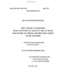 luận văn: THỰC TRẠNG VÀ GIẢI PHÁP NÂNG CAO NĂNG LỰC QUẢN LÝ VIỆC SỬ DỤNG MỘT SỐ PHỤ GIA TRONG CHẾ BIẾN THỰC PHẨM TẠI QUẢNG BÌNH