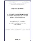 Summary of Doctoral thesis in Engineering: Study the deformation stress state of multi-layer reinforced concrete doubly curved shell roof