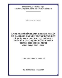 Luận văn Thạc sĩ Kinh tế: Áp dụng mô hình fama-french 3 nhân tố đánh giá các yếu tố tác động đến tỷ suất sinh lợi của các cổ phiếu trên sàn giao dịch chứng khoán thành phố Hồ Chí Minh giai đoạn 2013 - 2018