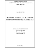 Khóa luận tốt nghiệp đại học ngành Triết học: Quyền con người và vấn đề giáo dục quyền con người ở Việt Nam hiện nay