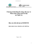 Báo cáo nghiên cứu nông nghiệp Dự án khuyến nông và đào tạo phát triển chăn nuôi bò thịt quy mô xã bền vững tại Tỉnh Nghệ An - MS5 