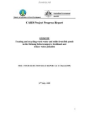 Báo cáo khoa học nông nghiệp Treating and recycling waste water and solids from fish ponds in the Mekong Delta to improve livelihood and reduce water pollution MS6