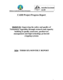 Báo cáo nghiên cứu khoa học: Improving the safety and quality of Vietnamese vegetables through research and capacity building in quality assurance, postharvest management and high technology protected cropping systems (MS6)