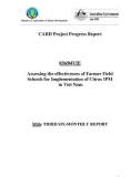 Báo cáo dự án nông nghiệp: Assessing the effectiveness of Farmer Field Schools for Implementation of Citrus IPM in Viet Nam (MS6)