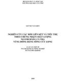 Luận án Tiến sĩ ngành Kinh tế Nông nghiệp: Nghiên cứu các mối liên kết và tiêu thụ theo chứng nhận chất lượng ngành hàng cá tra vùng đồng bằng sông Cửu Long