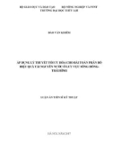 Luận án Tiến sĩ Kỹ thuật: Áp dụng lý thuyết tối ưu hóa cho bài toán phân bổ hiệu quả tài nguyên nước ở lưu vực sông Hồng Thái Bình