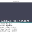 Tiểu luận: Google File System