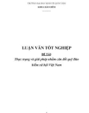 Luận văn tốt nghiệp: Thực trạng và giải pháp nhằm cân đối quỹ Bảo hiểm xã hội Việt Nam