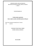 Summary of doctoral thesis in educational sciences: Teaching reading comprehension literary scripts in secondary school following features of the genre