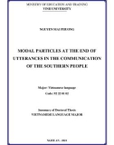 Summary of Doctoral Thesis of Vietnamese language: Modal particles at the end of utterances of the Southern people