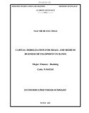 Economics PhD thesis summary: Capital mobilization for small and medium business development in Hanoi