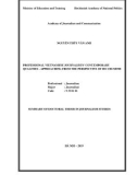 Summary of Doctoral thesis in Journalism studies: Professional Vietnamese journalists' contemporary qualities - Approaching from the perspective of Ho Chi Minh