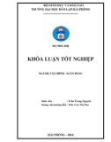 Khóa luận tốt nghiệp Tài chính - Ngân hàng: Thực trạng và giải pháp xử lý nợ xấu tại Ngân hàng TMCP Công thương Việt Nam chi nhánh Sông Nhuệ