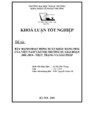 Đề tài 'ĐẨY MẠNH HOẠT ĐÔNG XUẤT KHẨU HÀNG HOÁ CỦA VIỆT NAM VÀO THỊ TRƯỜNG EU GIAI ĐOẠN 2001 - 2010. THỰC TRẠNG VÀ GIẢI PHÁP'