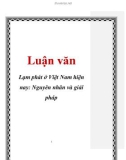 Luận văn: Tình hình Lạm phát ở Việt Nam hiện nay: Nguyên nhân và giải pháp