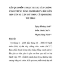 Báo cáo y học: KếT QUả PHẫU THUậT TáI TạO DÂY CHằNG CHéO TRƯớC BằNG MảNH GHéP 4 ĐầU GÂN BáN GÂN Và GÂN CƠ THON, Cố ĐịNH BằNG VíT CHèN