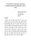 Báo cáo y học: kết quả điều trị sỏi niệu quản đoạn thành bàng quang bằng phương pháp nội soi ngược dòng