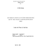 Luận văn Thạc sĩ Luật học: Quy định của pháp luật về công trình ghi công liệt sỹ thực trạng và phương hướng hoàn thiện