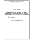 Summary of Doctoral Thesis: Application of quantitative genetics and molecular genetics to create initial materials for tiger shrimp breeding according to growth traits