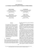 Báo cáo khoa học: Liars and Saviors in a Sentiment Annotated Corpus of Comments to Political debates