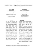 Báo cáo khoa học: A Bilingual Context Mining and Sentiment Analysis Summarization System