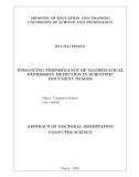 Abstract of doctoral dissertation Computer science: Enhancing performance of mathematical expression detection in scientific document images