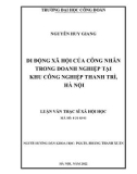 Luận văn Thạc sĩ Xã hội học: Di động xã hội của công nhân trong doanh nghiệp tại khu công nghiệp Thanh Trì, Hà Nội