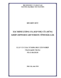 Luận văn thạc sĩ khoa học lâm nghiệp: Xác định lượng CO2 hấp thụ của rừng khộp (Dipterocarp Forest) tỉnh Đăk Lăk