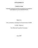 Báo cáo dự án nông nghiệp: Sustainable community-based forest development and management in some high-poverty areas in Bac Kan Province ( ATTACHMENT 9 )