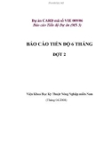 Dự án nghiên cứu nông nghiệp: Tăng cường năng lực của cán bộ khuyến nông trong việc đánh giá những mặt hạn chế của đất để sản xuất bền vững qua việc sử dụng hệ thống các quyết định hỗ trợ SCAMP '