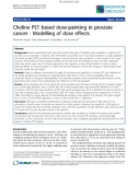 Báo cáo khoa học: Choline PET based dose-painting in prostate cancer - Modelling of dose effects