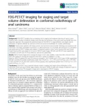 Báo cáo khoa học: SemiFDG-PET/CT imaging for staging and target volume delineation in conformal radiotherapy of anal carcinoma