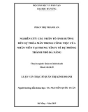 Luận văn Thạc sĩ Quản trị kinh doanh: Nghiên cứu các nhân tố ảnh hưởng đến sự thỏa mãn trong công việc của nhân viên tại Trung tâm Y tế dự phòng thành phố Đà Nẵng