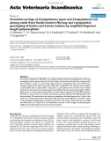 Báo cáo khoa học: Intestinal carriage of Campylobacter jejuni and Campylobacter coli among cattle from South-western Norway and comparative genotyping of bovine and human isolates by amplified-fragment length polymorphism