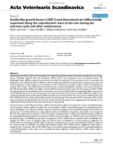 Báo cáo khoa học: Insulin-like growth factor-I (IGF-I) and thioredoxin are differentially expressed along the reproductive tract of the ewe during the oestrous cycle and after ovariectomy