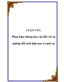 Luận văn đề tài : Phép biện chứng duy vật đối với sự nghiệp đổi mới hiện nay ở nước ta