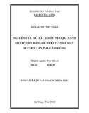 Tóm tắt luận văn Thạc sĩ Khoa học: Nghiên cứu xử lý thuốc nhuộm xanh methylen bằng bùn đỏ từ nhà máy Lumin Tân Rai Lâm Đồng