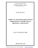 Luận văn Thạc sĩ Y học: Nghiên cứu tình trạng kháng Insulin ở bệnh nhân suy tim điều trị tại Bệnh viện A Thái Nguyên