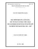 Luận án Tiến sĩ Y học: Đặc điểm dịch tễ, lâm sàng, yếu tố nguy cơ mắc tiêu chảy do Clostridium Difficile ở người lớn tại Bệnh viện Bạch Mai, 2013–2017