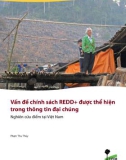 Báo cáo Vấn đề chính sách REDD+ được thể hiện trong thông tin đại chúng: Nghiên cứu điểm tại Việt Nam