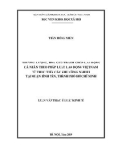 Luận văn Thạc sĩ Luật học: Thương lượng, hòa giải tranh chấp lao động cá nhân theo pháp luật lao động Việt Nam từ thực tiễn các Khu công nghiệp tại quận Bình Tân, thành phố Hồ Chí Minh