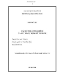 Tóm tắt Luận văn Thạc sĩ Công nghệ thông tin: Các kỹ thuật phân tích và lấy tin tự động từ website