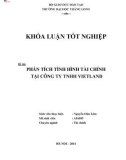 Khóa luận tốt nghiệp Tài chính: Phân tích tình hình tài chính tại Công ty TNHH Vietland