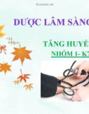 Tiểu luận Dược lâm sàng: Tăng huyết áp