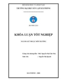 Đồ án tốt nghiệp ngành Kỹ thuật môi trường: Đánh giá hiện trạng môi trường Công ty Ô tô Chiến Thắng