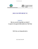 Báo cáo: Đào tạo cán bộ trong lĩnh vực kinh tế và quản lý tài nguyên thiên nhiên cho Việt Nam (MS5)