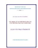 Luận văn Thạc sĩ Kinh tế: Tác động tỷ giá hối đoái tới cán cân thương mại tại Campuchia