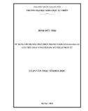 Luận văn Thạc sĩ Khoa học: Sử dụng chỉ thị màu phát hiện nhanh vi khuẩn Escherichia coli gây tiêu chảy ở người bằng kỹ thuật phân tử